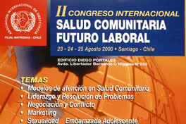 II congreso internacional salud comunitaria futuro laboral : 23-24-25 agosto Santiago-Chile.