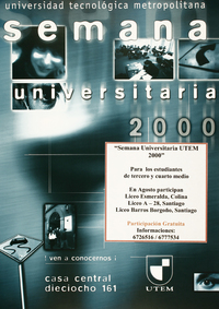 Semana universitaria 2000 Universita Tecnológica Metropolitana.