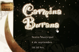 Carmina Burana Teatro Municipal 4 de septiembre.