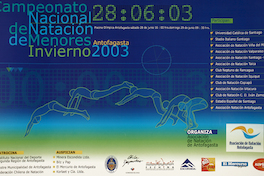 Campeonato nacional de natación de menores invierno 2003 Antofagasta.