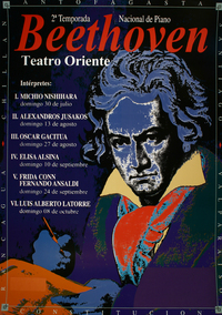 2a temporada nacional de piano Beethoven Teatro Oriente.