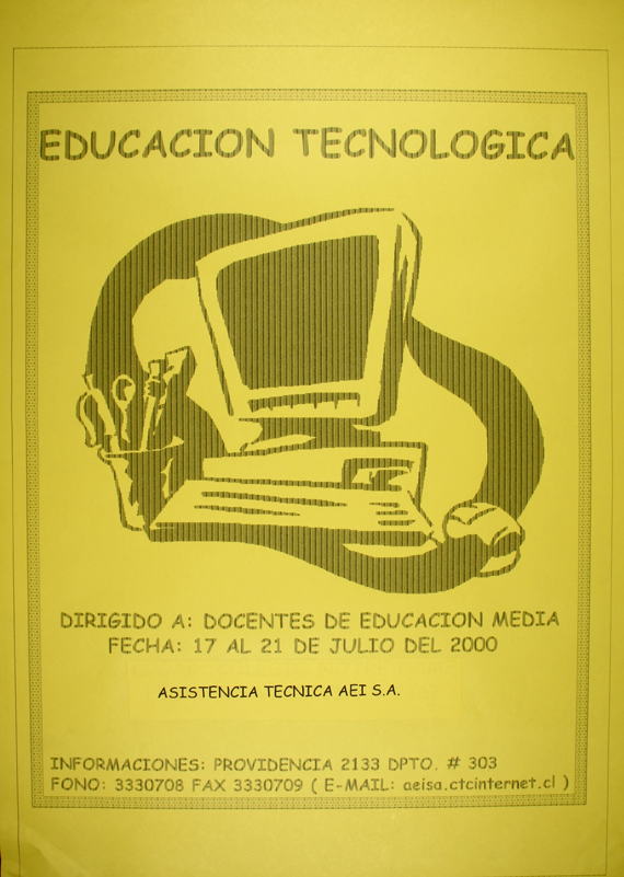 Educación tecnología dirigido a: docentes de educación media.