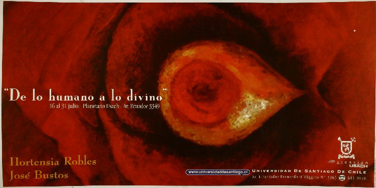 "De lo humano a lo divino" 16 al 31 de julio - Planetario Usach.