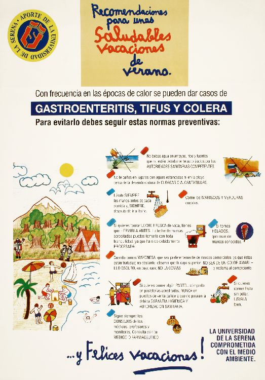 Recomendaciones para unas saludables vacaciones de verano con frecuencia en las épocas de calor se pueden dar casos de gastroenteritis, tifus y cólera.