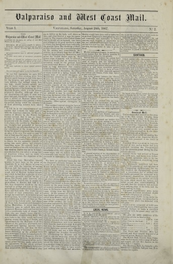 Valparaíso and West Coast Mail