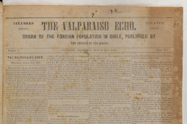 The Valparaiso Echo, 31 de agosto de 1853