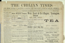 The Chilian times and mercantile & shipping gazette for the west coast of South America, 15 de enero de 1876