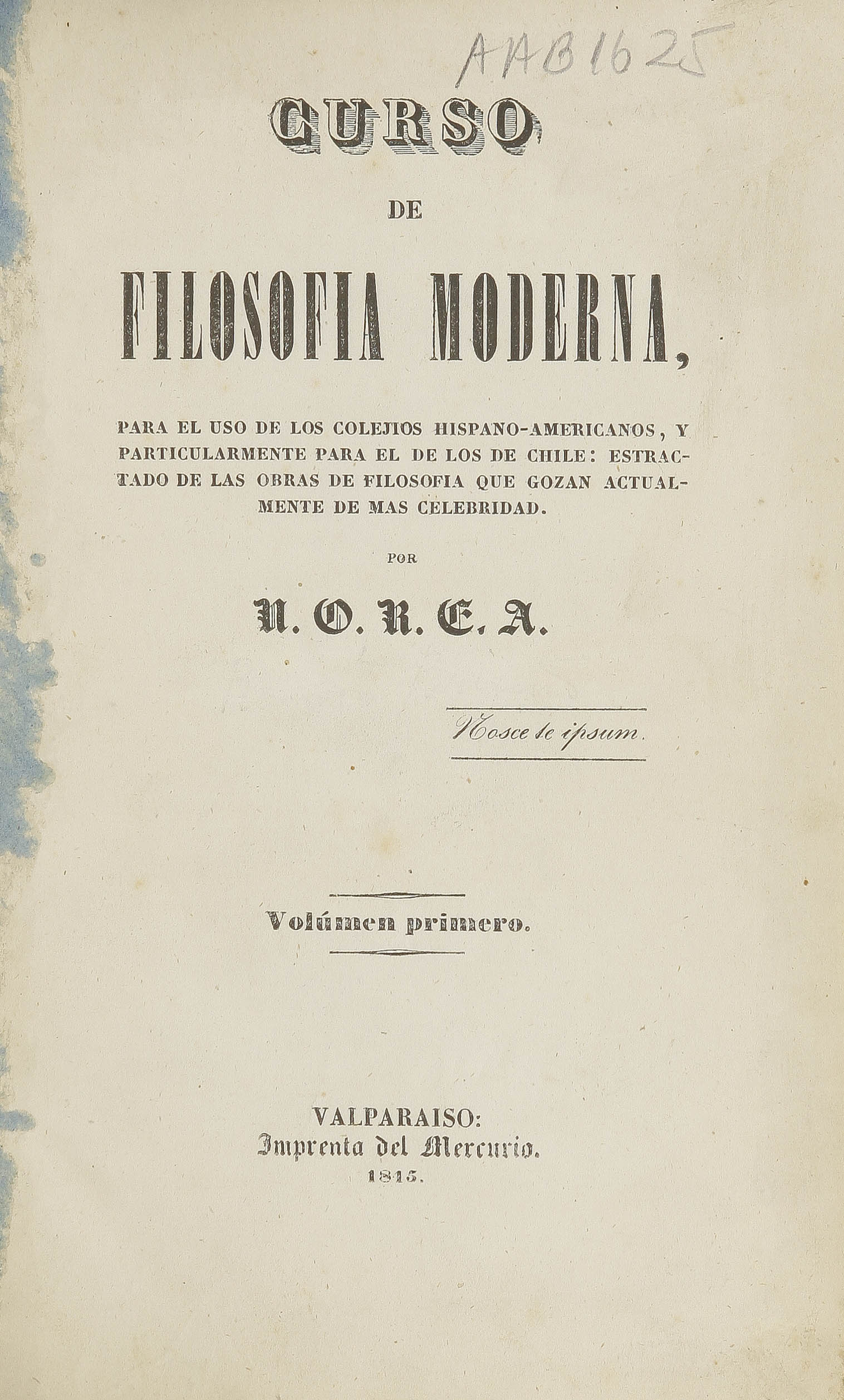 Curso de filosofía moderna (1845-1846)