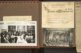 Detalle del Álbum del Club folklórico Margot Loyola, 1953 y 1961