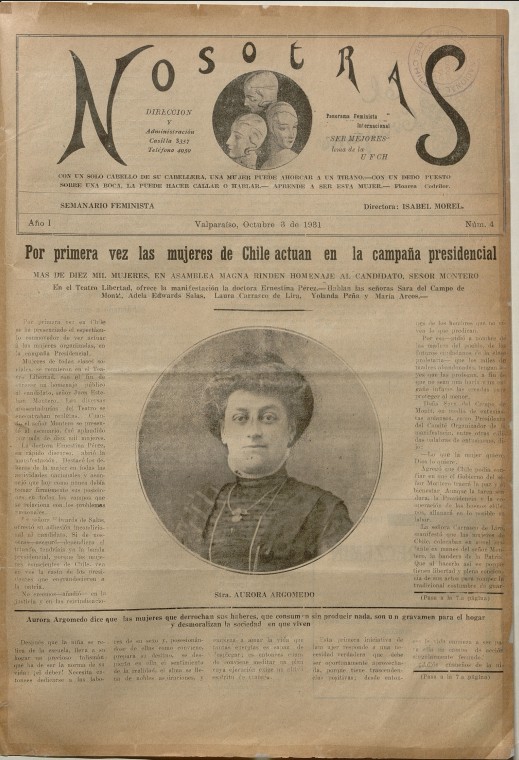 Nosotras. Unión Femenina de Chile, U.F.CH. Año I (No.4, 1931, oct 3)