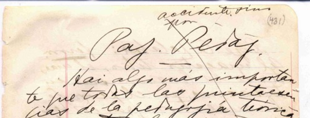 Páginas pedagógicas  [manuscrito] Gabriela Mistral.