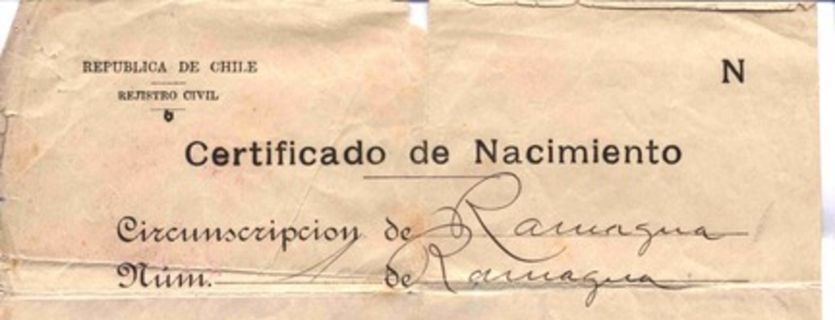 [Certificado de Nacimiento] 1928 ene. 30 [de] Oscar Castro :  [manuscrito]