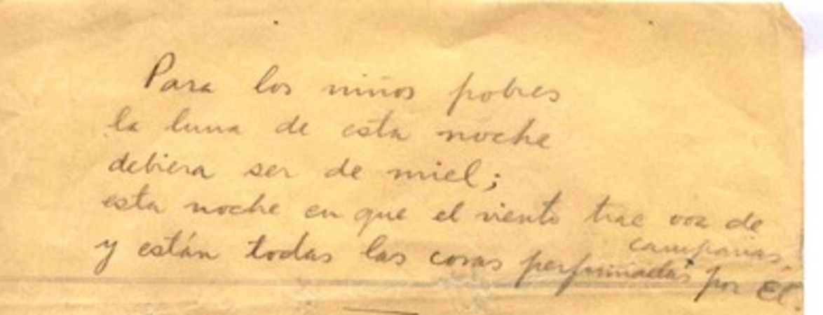 [Para los niños pobres ...]