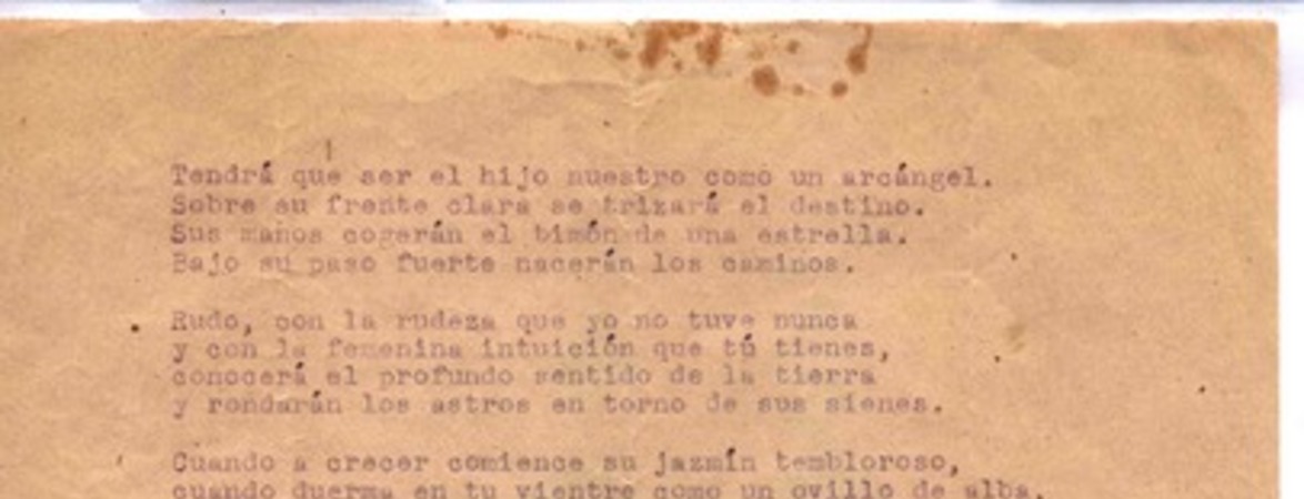 [Tendrá que ser el hijo nuestro...] :