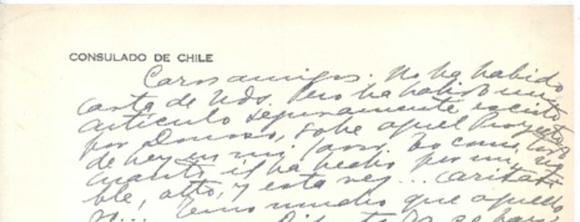 [Carta], 1935? España <a> María Monvel y Armando Donoso: