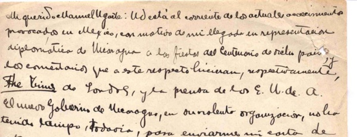 [Carta], c.1898 Argentina? <a> Manuel Ugarte