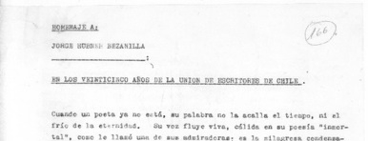[En los veinticinco años...]