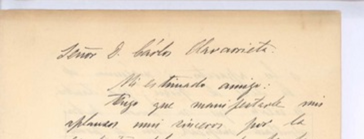 [Carta], 1906 jul. 24 Santiago, Chile <a>Carlos Olavarrieta