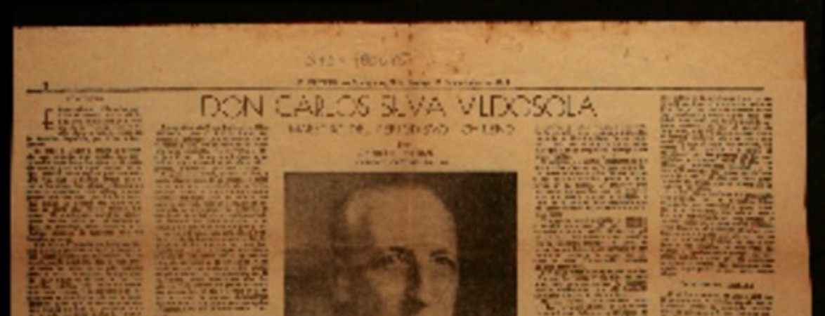 Don Carlos Silva Vildosola maestro del periodísmo chileno