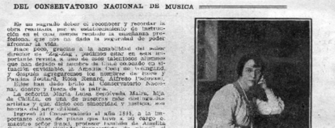 Del Conservatorio Nacional de Música