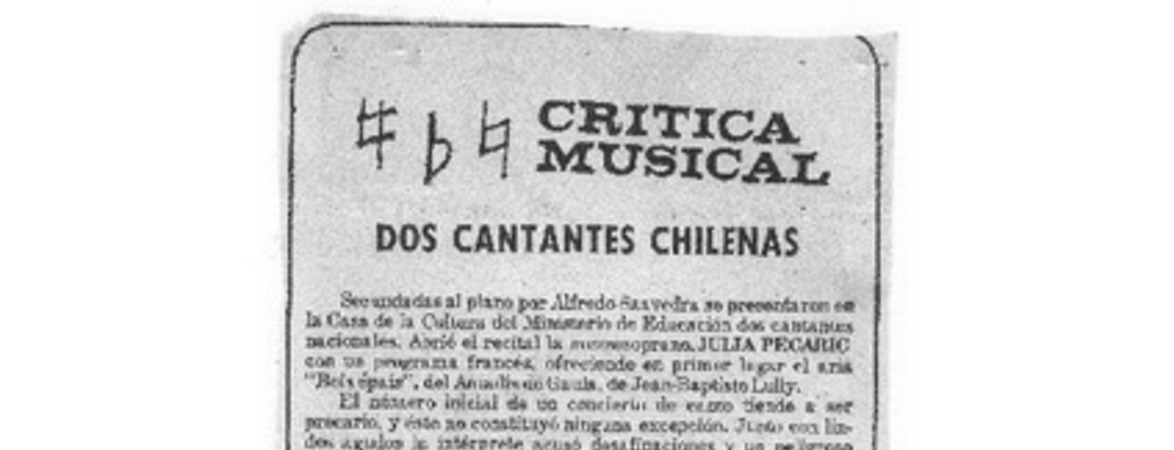 Dos Cantatas Chilenas Crítica Musical