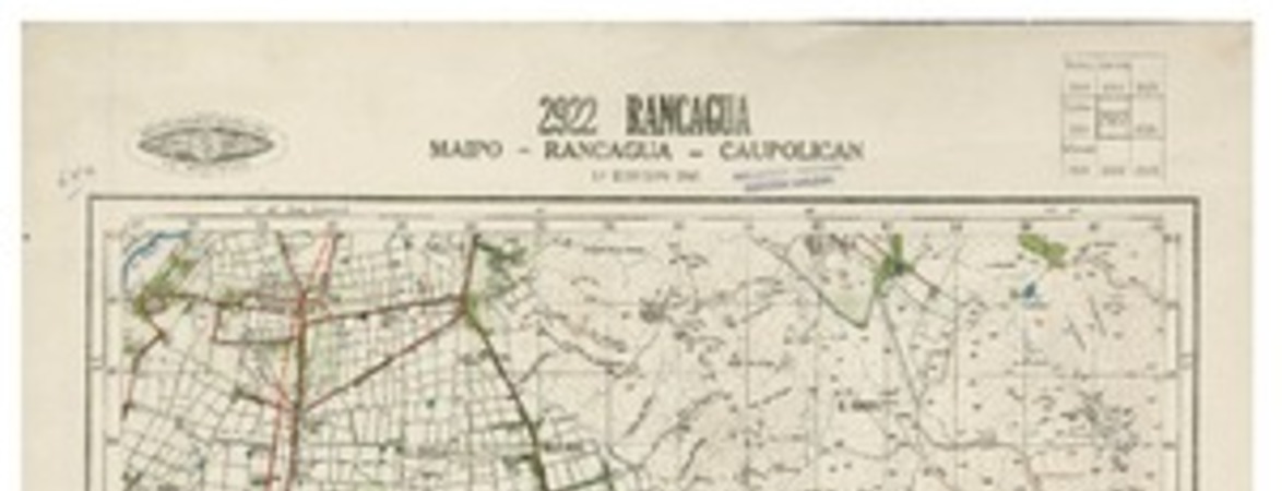 Rancagua Maipo - Rancagua - Caupolicán [material cartográfico] : Instituto Geográfico Militar de Chile.