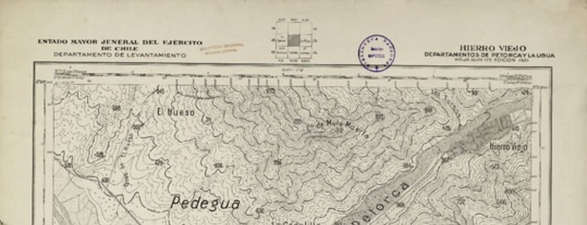 Hierro Viejo  [material cartográfico] Estado Mayor Jeneral del Ejército de Chile. Departamento de la Carta.