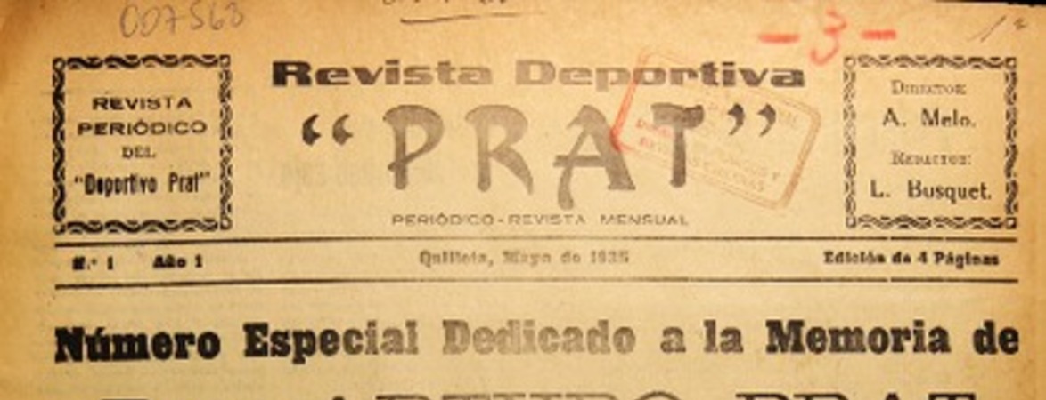 Prat : revista periódico del Deportivo Prat.