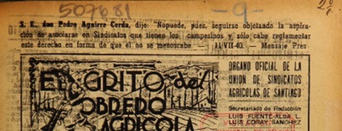El Grito del obrero agrícola