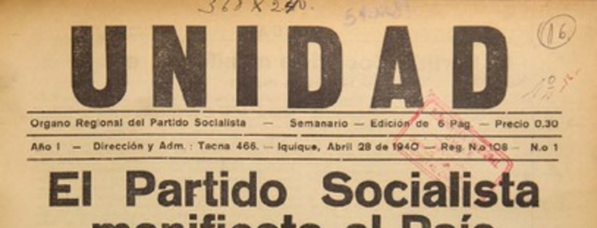 Unidad (Iquique, Chile : 1940)