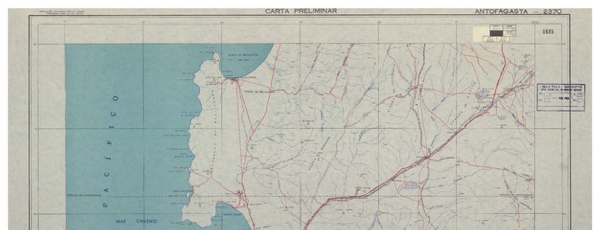 Antofagasta 2370 : carta preliminar [material cartográfico] : Instituto Geográfico Militar de Chile.