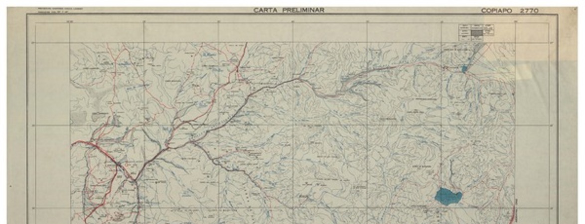 Copiapó 2770 : carta preliminar [material cartográfico] : Instituto Geográfico Militar de Chile.