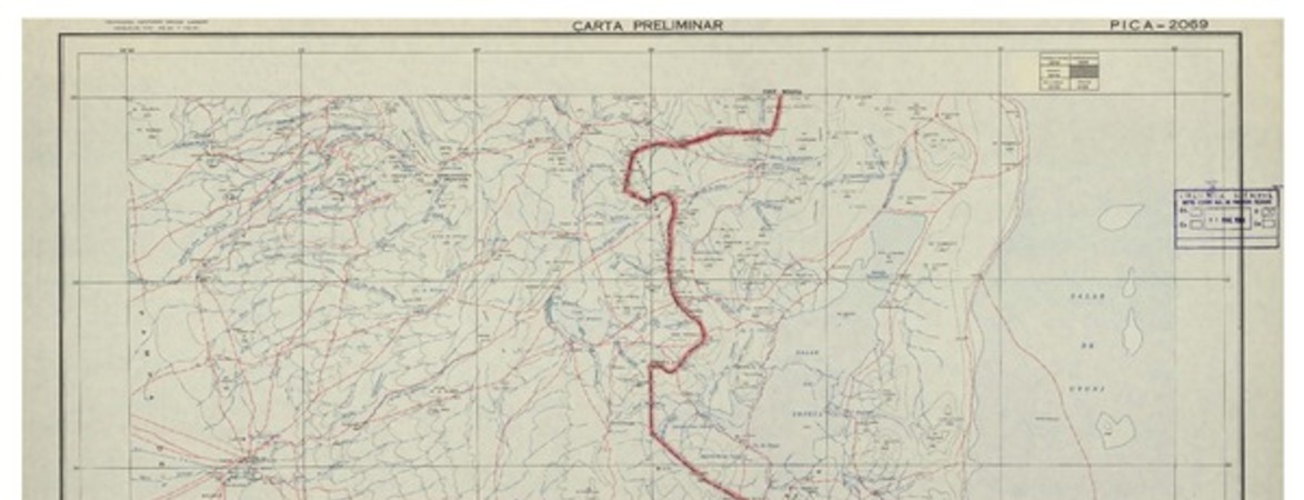 Pica 2069 : carta preliminar [material cartográfico] : Instituto Geográfico Militar de Chile.