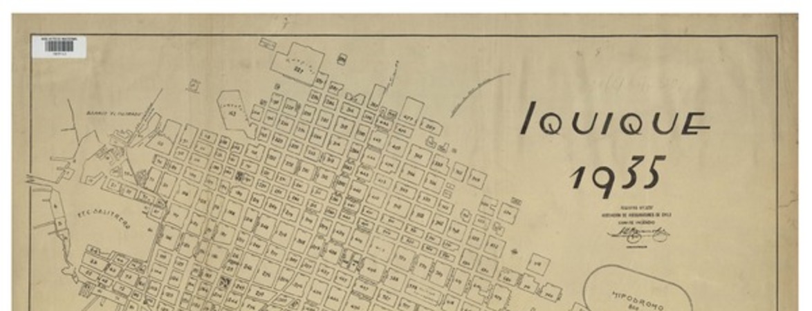 Iquique 1935 [material cartográfico] : Asociación de Aseguradores de Chile, Comité Incendio.