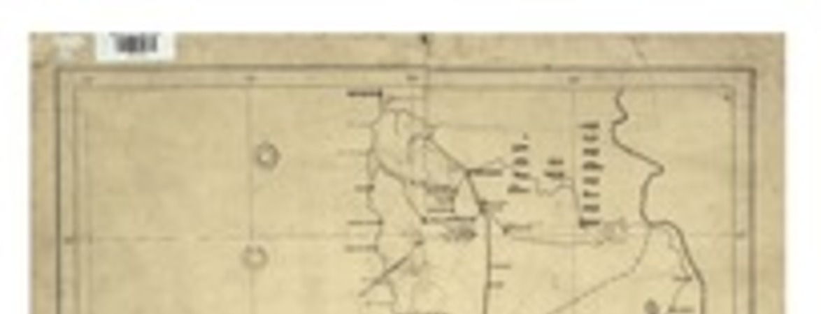 Carta minera de la zona de atracción del ferrocarril longitudinal entre Calera y Pintados con la ubicación de los distintos ramales