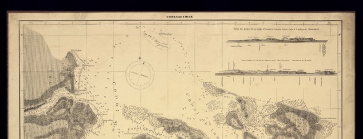 Costa oriental de la Isla Chiloé, desde Pta. Choen a Pta. Tenaun, grupo de las islas Chauques