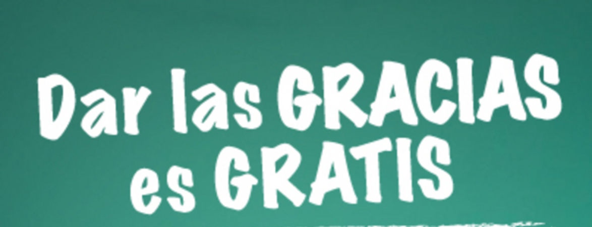 Dar las gracias es gratis