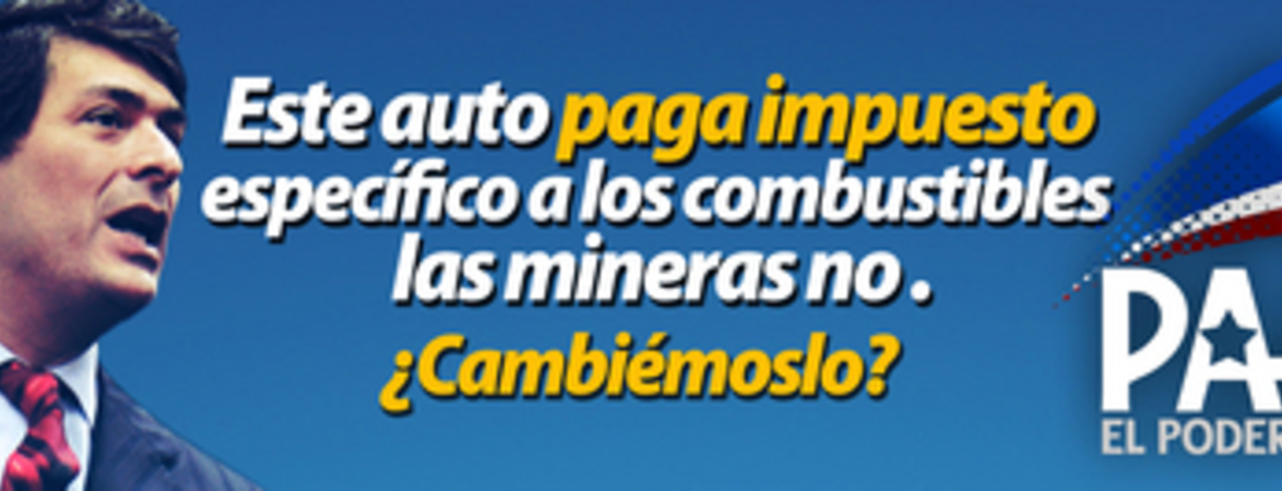 Este auto paga impuesto específico a los combustibles las mineras no. ¿Cambiémoslo?