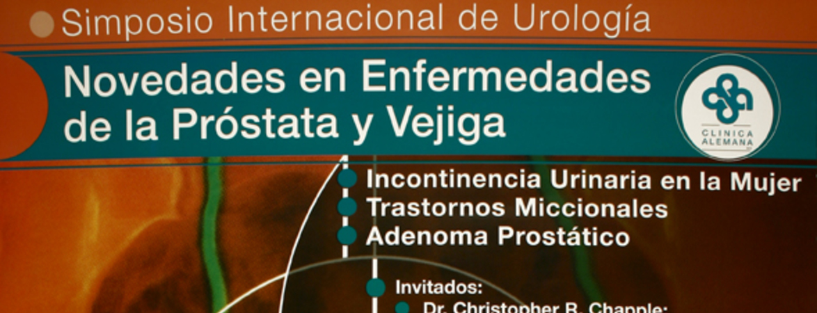 Simposio internacional de urología novedades de enfermedades de la próstata y vegija.