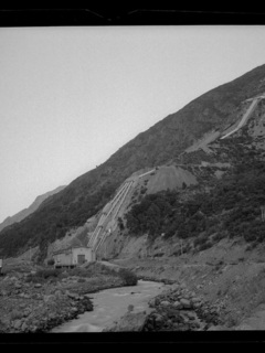 Vista general desde el canal de evacuación
