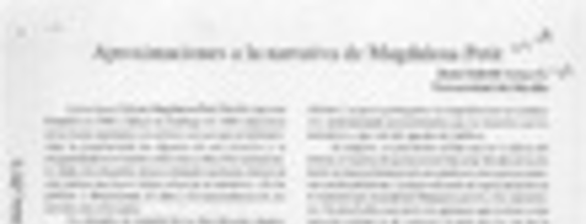 Aproximaciones a la narrativa de Magdalena Petit  [artículo] Juan Gabriel Araya G.