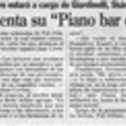 Délano presenta su "Piano bar de solitarios"