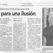 Pasajes para una ilusión  [artículo] Claudia Sánchez R.