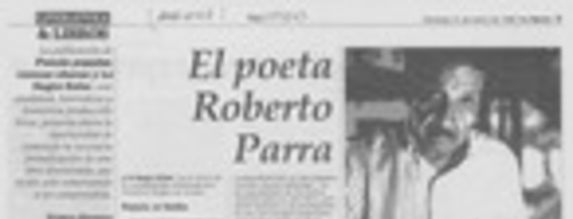 El poeta Roberto Parra