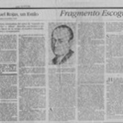 Manuel Rojas, un estilo