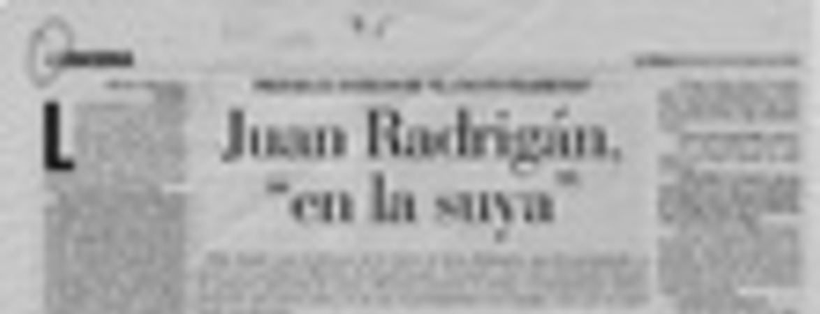 Juan Radrigán "en la suya"  [artículo] Mónica Maureira.