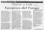 Epopeya del fuego  [artículo] Juan Antonio Massone.