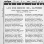 Los Del borde del camino  [artículo].
