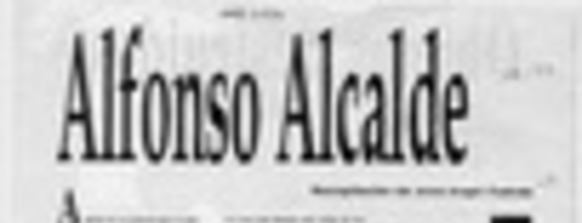 Alfonso Alcalde  [artículo] José Angel cuevas.