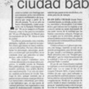 En los bordes de la ciudad babilónica